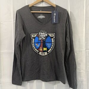 2018 NCAA Final 4 Basketball T-Shirt M Womens Loyola Michigan Kansas Villanova
